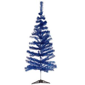 Kunst kerstboom - blauw - H120 cm - kunststof - kunstboom