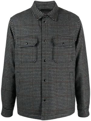 Woolrich surchemise matelassée à carreaux - Gris