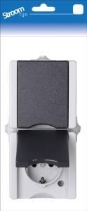 Kopp SWD opbouw stopcontact RA dubbel verticaal - 6628110