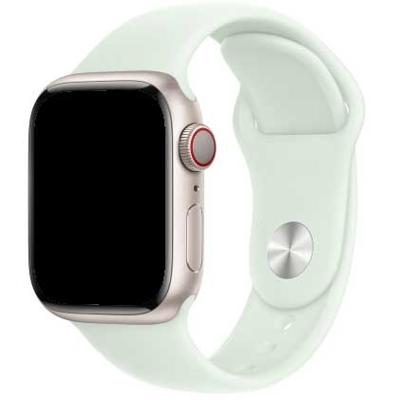 Apple Watch Sport Band - Zacht Mintgroen - 38, 40, 41 & 42mm - SM Apple Watch Sport Band - Zacht Mintgroen - 38, 40, 41 & 42mm - SM