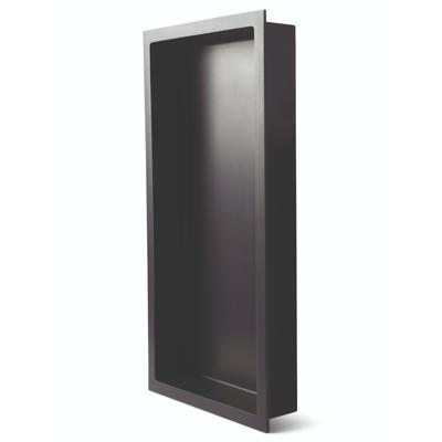 Inbouwnis Luca Sanitair Luva 59,5x29,5x7 cm Solid Surface Mat Antraciet Luca Sanitair