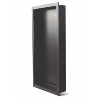 Inbouwnis Luca Sanitair Luva 59,5x29,5x7 cm Solid Surface Mat Antraciet Luca Sanitair