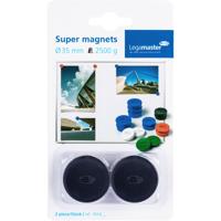 Magneet legamaster 35mm super 2500gr zw 2st