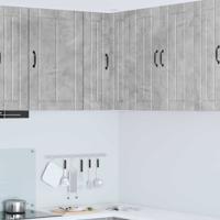 Keukenkast Beton Grijs 57 x 57 x 80 cm Bewerkt hout