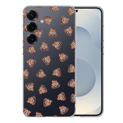 TPU Hoesje Samsung Galaxy S25 Plus - Poep Emojis Backcover TPU Hoesje Samsung Galaxy S25 Plus - Poep Emojis Backcover