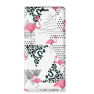 Motorola Edge 20 Pro Hoesje maken Flamingo Triangle