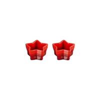 LE CREUSET - Santa's Specials - Ramekin Ster Set/2 Kersenrood