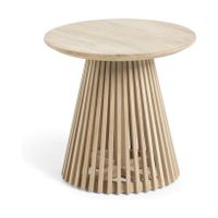 Kave Home Jeanette bijzettafel naturel ø50 cm