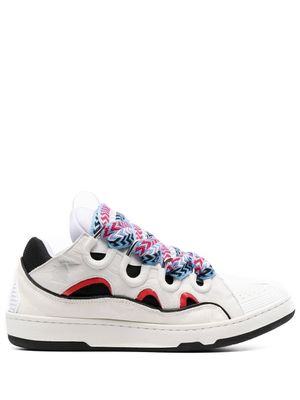 Lanvin baskets Curb à lacets - Gris