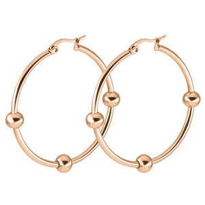 Cilla Jewels Creolen Rosegoud verguld Titanium 60mm