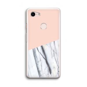 A touch of peach: Google Pixel 3 Transparant Hoesje