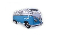 Wandklok Volkswagen Bus Classic Blue