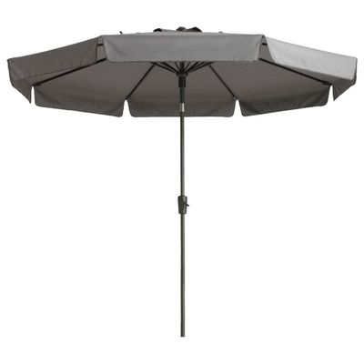 Madison Parasol Flores Luxe rond 300 cm lichtgrijs Madison Parasol Flores Luxe rond 300 cm lichtgrijs