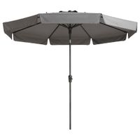 Madison Parasol Flores Luxe rond 300 cm lichtgrijs - thumbnail