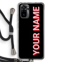 Namecase: Xiaomi Redmi Note 10 Pro Transparant Hoesje met koord