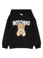 Moschino Kids hoodie en coton à imprimé graphique - Noir - thumbnail