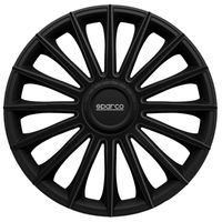 4-Delige Sparco Wieldoppenset Treviso 15-inch zwart SP1592BK