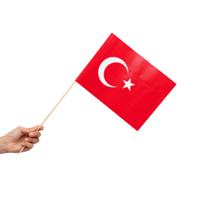 Zwaaivlaggetjes Turkije 20x30cm (10st) - thumbnail
