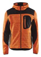 Blåkläder Gebreid vest met softshell 49302117 | High-vis Oranje/Zwart | Maat XS - 7330509472187
