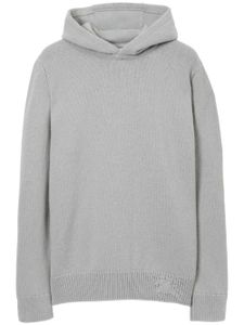 Burberry hoodie en cachemire à logo - Gris