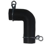 Aansluitset luchtpompen rubber knie 17 x 17 mm