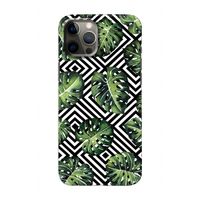 Geometrische jungle: Volledig geprint iPhone 12 Pro Hoesje
