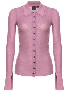 PINKO chemise en maille nervurée - Rose