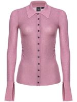 PINKO chemise en maille nervurée - Rose