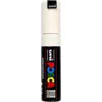 Uni-Posca Posca marker, afm pc-8k, lijndikte 8 mm, breed, wit, 1 stuk - thumbnail