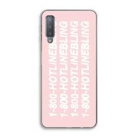 Hotline bling pink: Samsung Galaxy A7 (2018) Transparant Hoesje