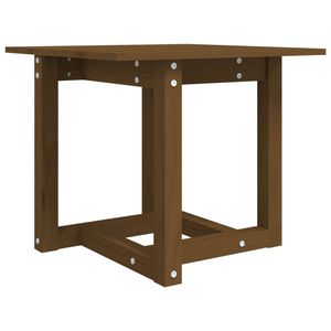 The Living Store Salontafel Massief Grenenhout - Honingbruin - 50 x 50 x 45 cm