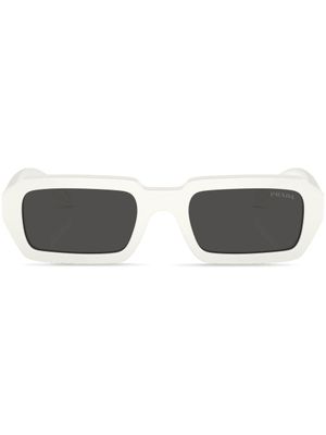 Prada Eyewear lunettes de soleil à monture rectangulaire - Blanc