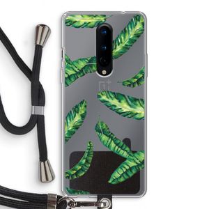 Lange bladeren: OnePlus 8 Transparant Hoesje met koord