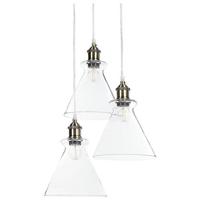 Beliani - BERGANTES - Hanglamp 3 lampen - Transparant - Glas