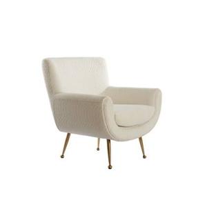 Light&living Stoel 79x76x79 cm VINSTRA bouclé crème+goud