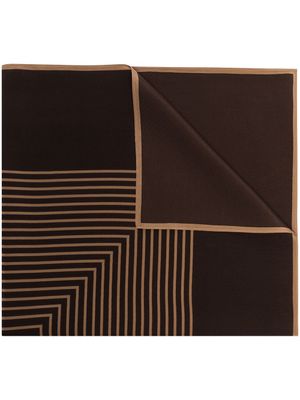TOTEME foulard en soie Venizia - Marron