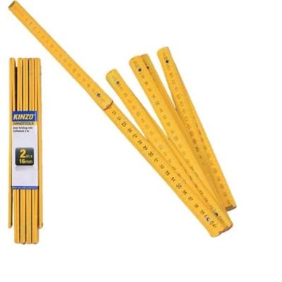 Kinzo Duinstok - 2 meter - meetgereedschap - 16 mm - hout