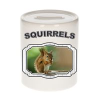 Dieren eekhoorn spaarpot - squirrels/ eekhoorns spaarpotten kinderen 9 cm - thumbnail