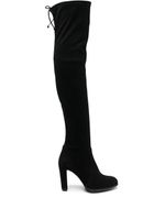 Stuart Weitzman cuissardes en daim - Noir - thumbnail