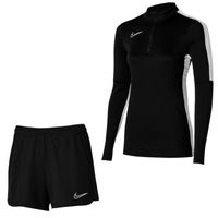 Nike Academy 23 Trainingsset 1/4-Zip Dames Zwart Wit Nike Academy 23 Trainingsset 1/4-Zip Dames Zwart Wit