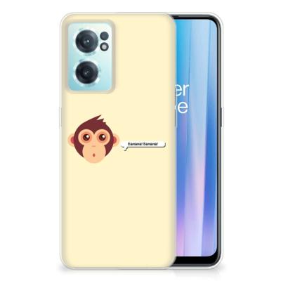 OnePlus Nord CE 2 5G Telefoonhoesje met Naam Monkey OnePlus Nord CE 2 5G Telefoonhoesje met Naam Monkey