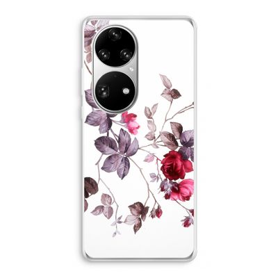 Mooie bloemen: Huawei P50 Pro Transparant Hoesje