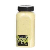 Zand lichtgeel fles 1 kilogram - Mica decorations