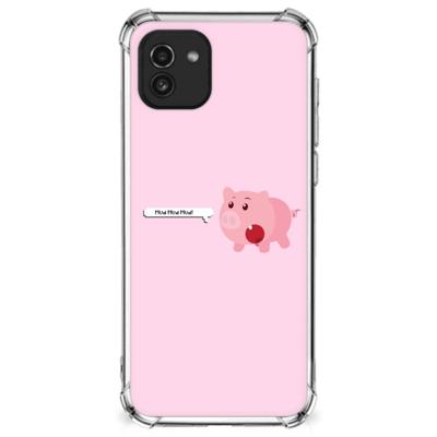 Samsung Galaxy A03 Stevig | Bumper Hoesje | Pig Mud Samsung Galaxy A03 Stevig | Bumper Hoesje | Pig Mud