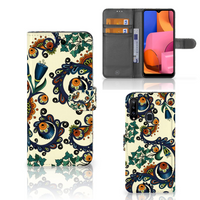 Wallet Case Samsung Galaxy A20s Barok Flower