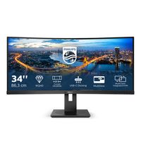 Philips B Line 346B1C/00 computer monitor 86,4 cm (34") 3440 x 1440 Pixels Quad HD LCD Zwart - thumbnail