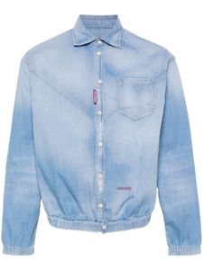 DSQUARED2 chemise en jean à taille élastiquée - Bleu