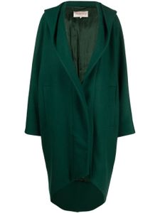 Alexandre Vauthier manteau boutonné à capuche - Vert