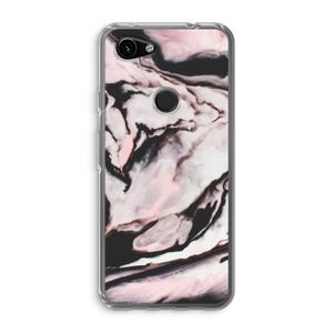Roze stroom: Google Pixel 3a Transparant Hoesje