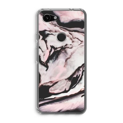 Roze stroom: Google Pixel 3a Transparant Hoesje